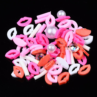 Handmade Polymer Clay Cabochons CLAY-N006-84-1
