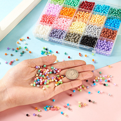 2780Pcs 20 Colors Baking Paint Glass Seed Beads SEED-TA0001-49-1