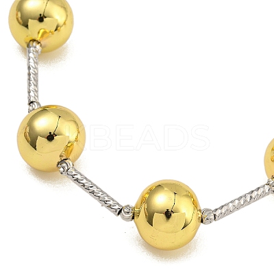 Rack Plating Brass Bib Necklaces for Women NJEW-C059-09G-05-1