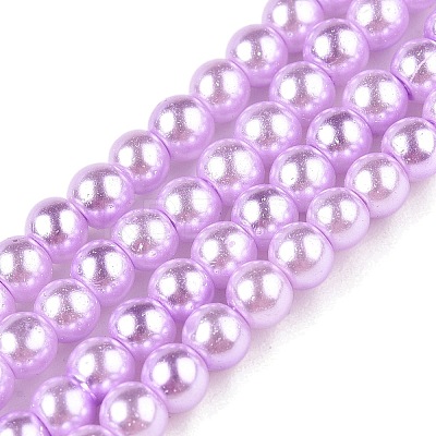 Baking Paint Glass Pearl Bead Strands HY-Q003-3mm-47-A-1