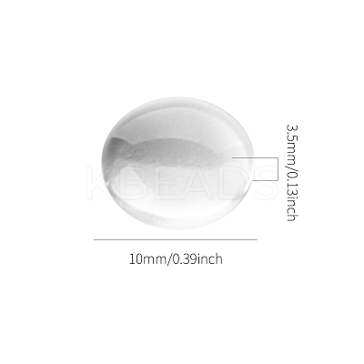 200Pcs Transparent Glass Cabochons GGLA-YW0001-04-1
