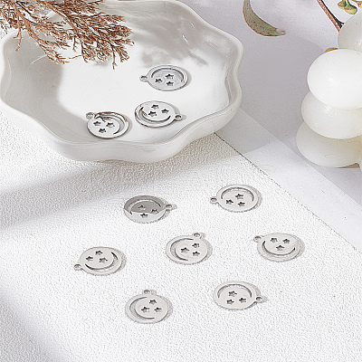 10Pcs 304 Stainless Steel Charms STAS-LP0003-18-1