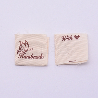 Cotton Labels FIND-WH0062-12C-1