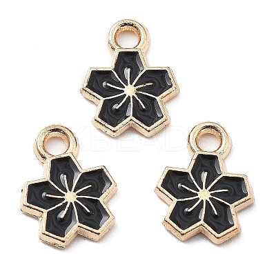 Alloy Enamel Charms ENAM-S022-01K-1