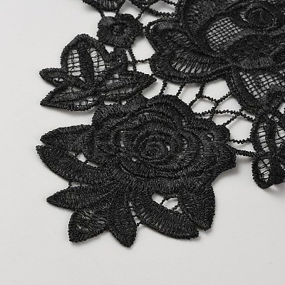 Embroidered Floral Lace Collar FIND-WH0148-304A-1