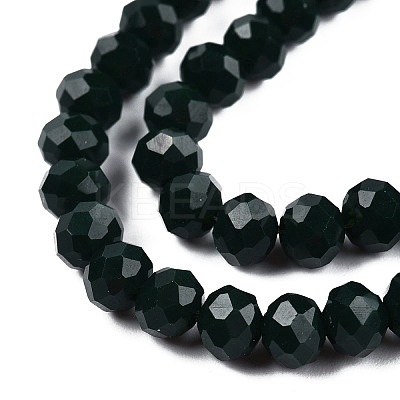 Opaque Solid Color Glass Beads Strands LS-EGLA-A034-P8mm-D12-1