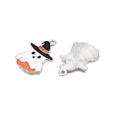 Halloween Theme Alloy Enamel Pendants ENAM-T020-08F-1