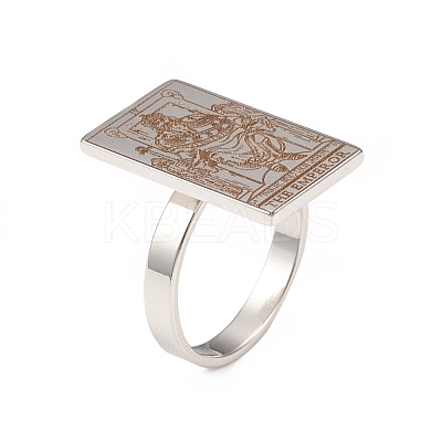 Non-Tarnish 304 Stainless Steel Wide Band Rings LS-RJEW-P080-05P-1
