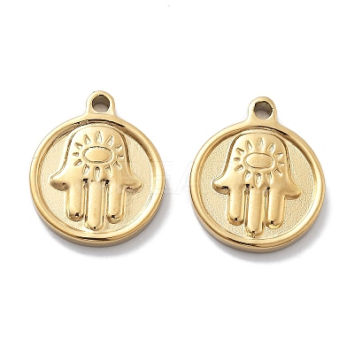 PVD Vacuum Plating 304 Stainless Steel Pendants STAS-R130-30G-1
