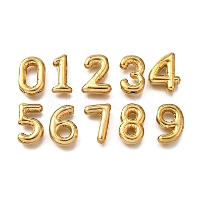 10Pcs 10 Styles 304 Stainless Steel Figure Pendants STAS-V009-02G-1
