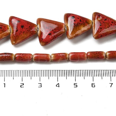 Handmade Porcelain Beads Strands PORC-B002-19C-1