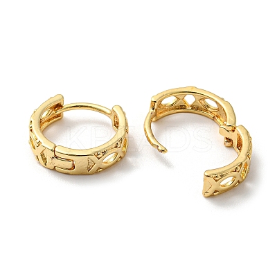 Brass Hollow Hoop Earrings LS-EJEW-M236-01H-G-1