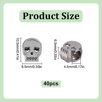 40Pcs Zinc Alloy Beads FIND-HY0004-77-1