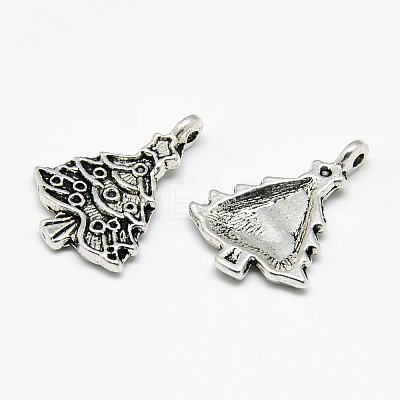 Tibetan Style Alloy Pendants TIBE-S301-055AS-RS-1