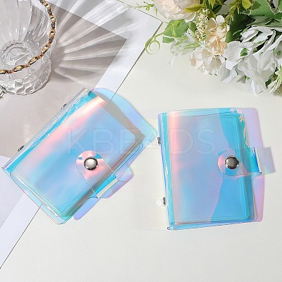 2Pcs PVC Mini Photocard Holder Book AJEW-SP0002-20A-01-1