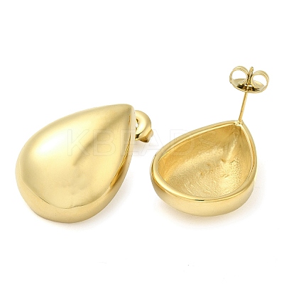 Ion Plating(IP) 304 Stainless Steel Teardrop Stud Earrings EJEW-Z022-13G-1