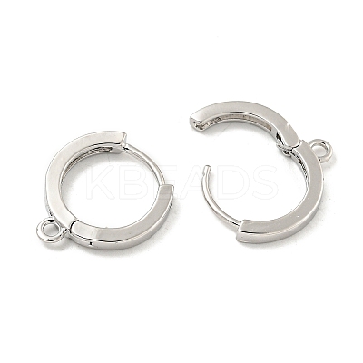 Brass Earring Findings EJEW-L211-012B-P-1