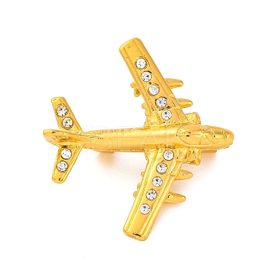Zinc Alloy Crystal Rhinestone Brooch LS-JEWB-U010-03G-02-1
