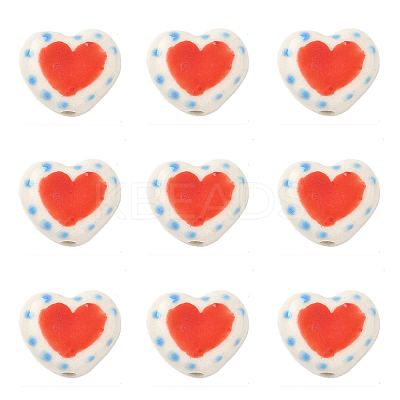 6Pcs Handmade Porcelain Beads PORC-YW0001-47-1