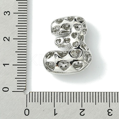 Rack Plating Brass Cubic Zirconia Pendants KK-S378-02P-E-1