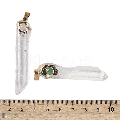 Natural Quartz Crystal Big Pendants with Mixed Stone G-C140-11-1