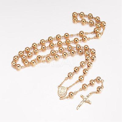 201 Stainless Steel Necklaces NJEW-K063-03G-1