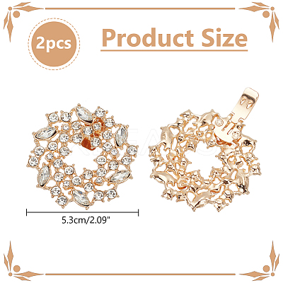 1 Pair Alloy Shoe Buckle Clips DIY-WR0004-08B-1