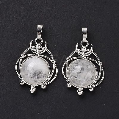 Natural Quartz Crystal Pendants G-P496-05P-21-1