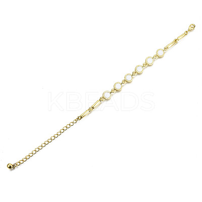 Electroplated Alloy Link Bracelets BJEW-T012-010-RS-1