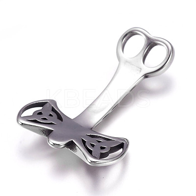 304 Stainless Steel Hammer Hook Clasps STAS-O114-081AS-1