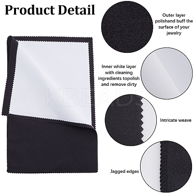 2Pcs 4 Layers Silver Polishing Cloth TOOL-BBC0001-08D-1
