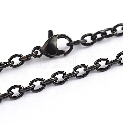 304 Stainless Steel Cable Chain Necklaces STAS-F016-21A-1
