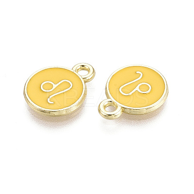 Alloy and Enamel Charms ENAM-T021-28I-1