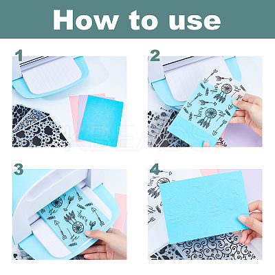 Christmas Plastic Embossing Folders DIY-WH0186-45-1