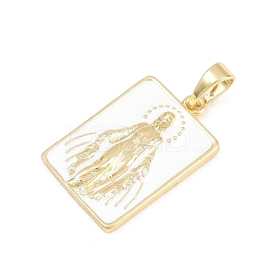 Brass Enamel Pendants KK-F938-40G-02-1