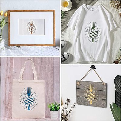 Self-Adhesive Silk Screen Printing Stencil DIY-WH0173-022-1