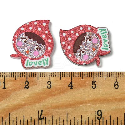 Resin Decoden Cabochons RESI-C045-08F-1