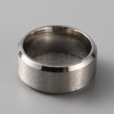 201 Stainless Steel Plain Band Ring for Women RJEW-WH0010-06A-MP-1