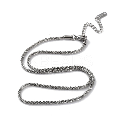 Non-Tarnish 304 Stainless Steel Spike Link Chain Necklace NJEW-D045-06P-1