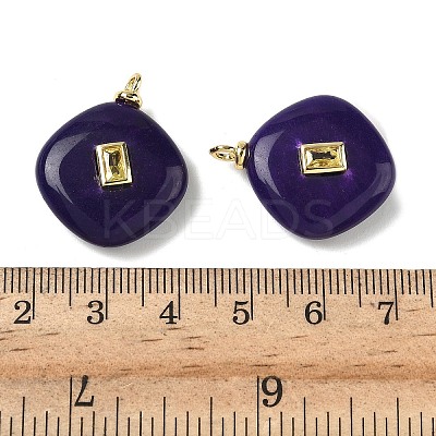 Dyed Natural White Jade Pendants G-H328-06G-A14-1