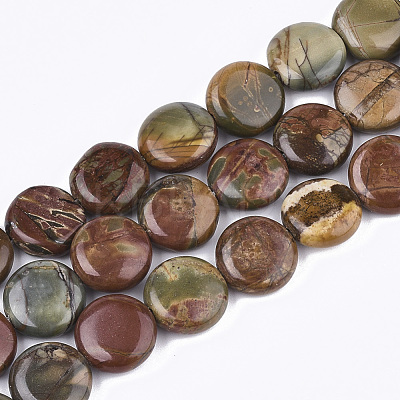 Natural Picasso Stone/Picasso Jasper Beads Strands G-S355-01-1