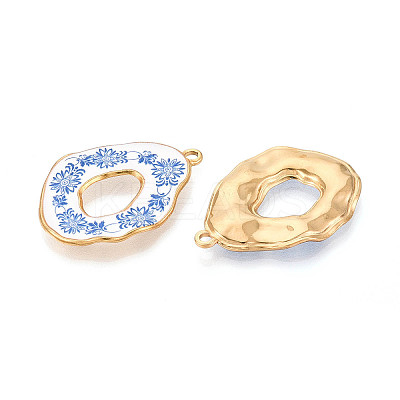 304 Stainless Steel Enamel Pendants STAS-OY002-90G-02-1