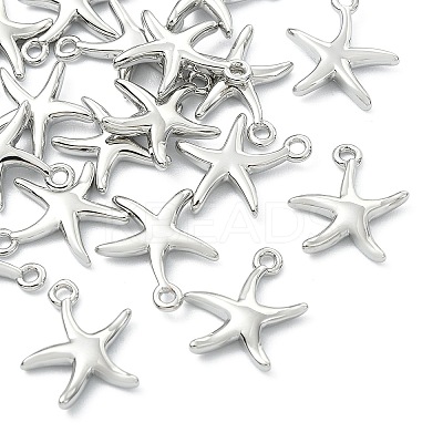 SHEGRACE Brass Starfish Charms XGR0169P-99P-1