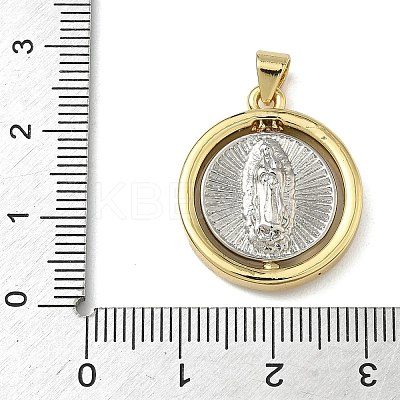 Religion Brass Pendants KK-L257-06GP-02-1