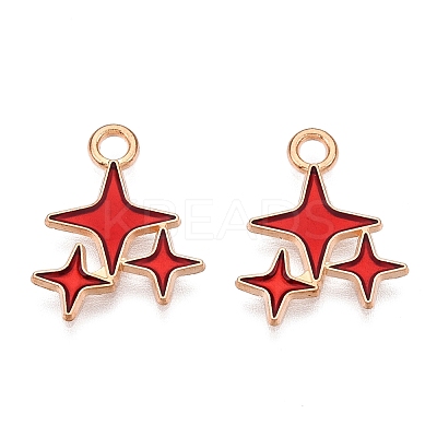 Alloy Enamel Pendants X1-ENAM-T020-38C-RS-1