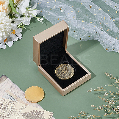 Rectangle PU Imitation Leather Coin Storage Boxes CON-WH0089-145C-1