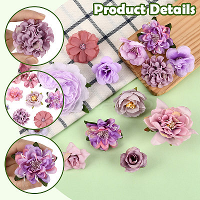 3 Bags 3 Styles Cloth Flower DIY-SP0005-72E-1