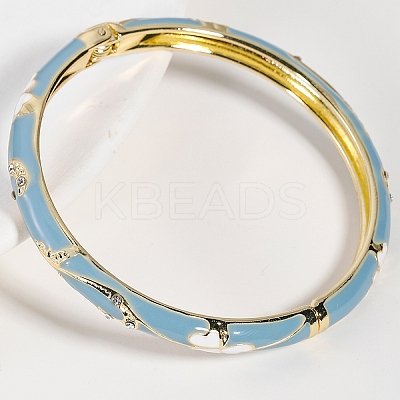 Vintage Zinc Alloy Hinged Bangles for Women JY4654-4-1