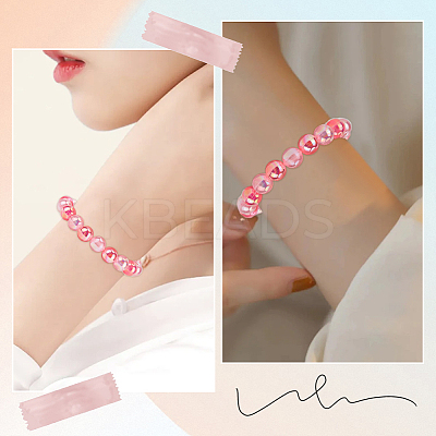 5 Colors Transparent Acrylic Beads MACR-PA0001-03C-02-1
