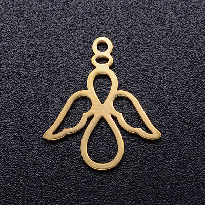 Ion Plating(IP) 201 Stainless Steel Pendants STAS-Q201-JN313-2-1